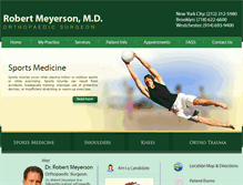 Tablet Screenshot of meyersonmd.com